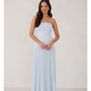Park & Fifth Daphne Strapless Light Blue Gown
